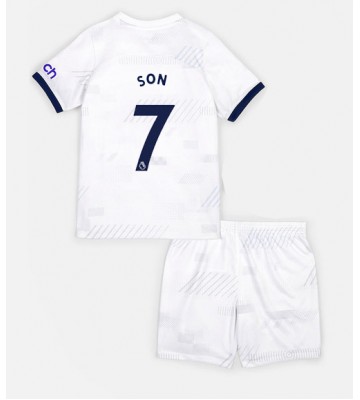 Tottenham Hotspur Son Heung-min #7 Primera Equipación Niños 2023-24 Manga Corta (+ Pantalones cortos)